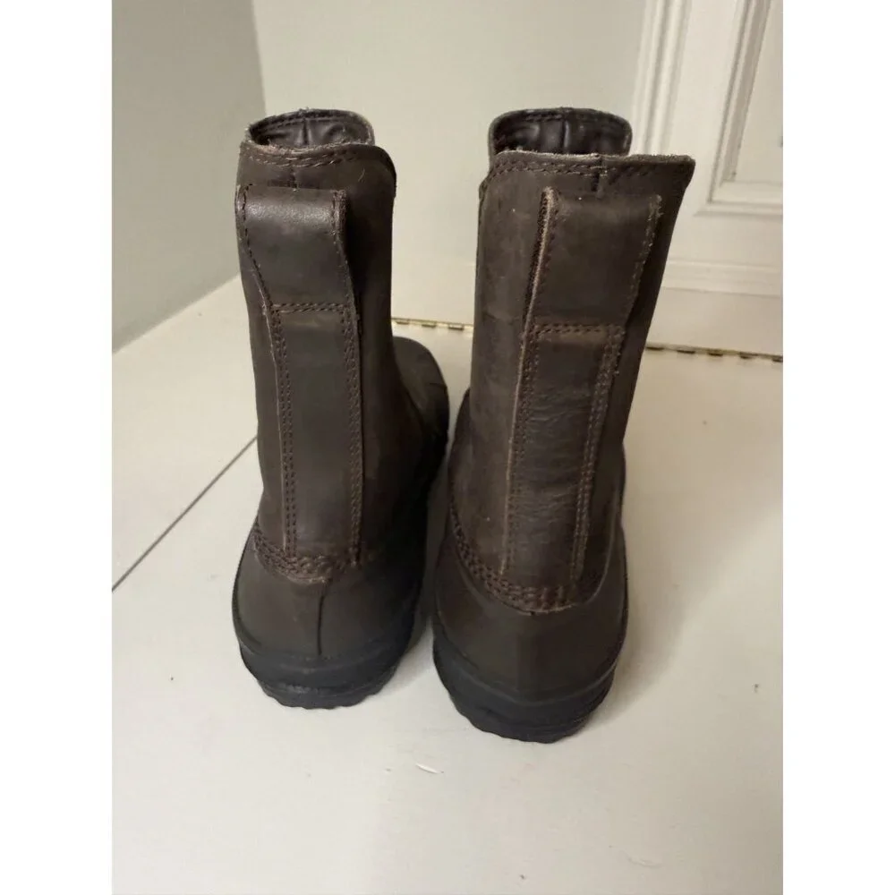 NEW Ugg Romosa Chelsea Leather Waterproof Rain Boots Men's Sz 8 Brown [jb]